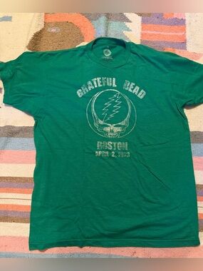 Grateful Dead Boston Celtics The Garden 1973 T-Shirt Ripple Junction Mens XL